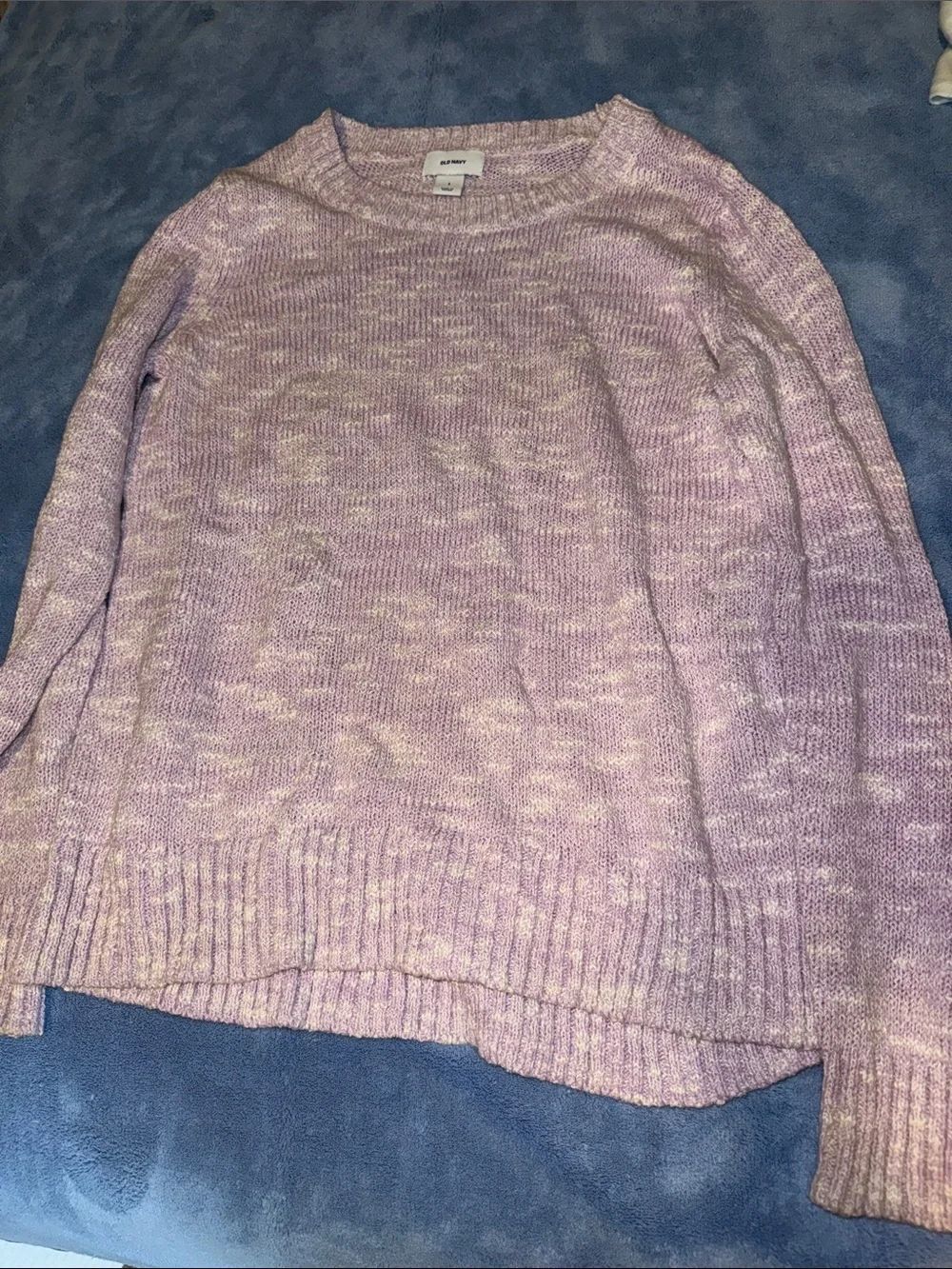 Old Navy Lavender Marled Crewneck Sweater - Women's
